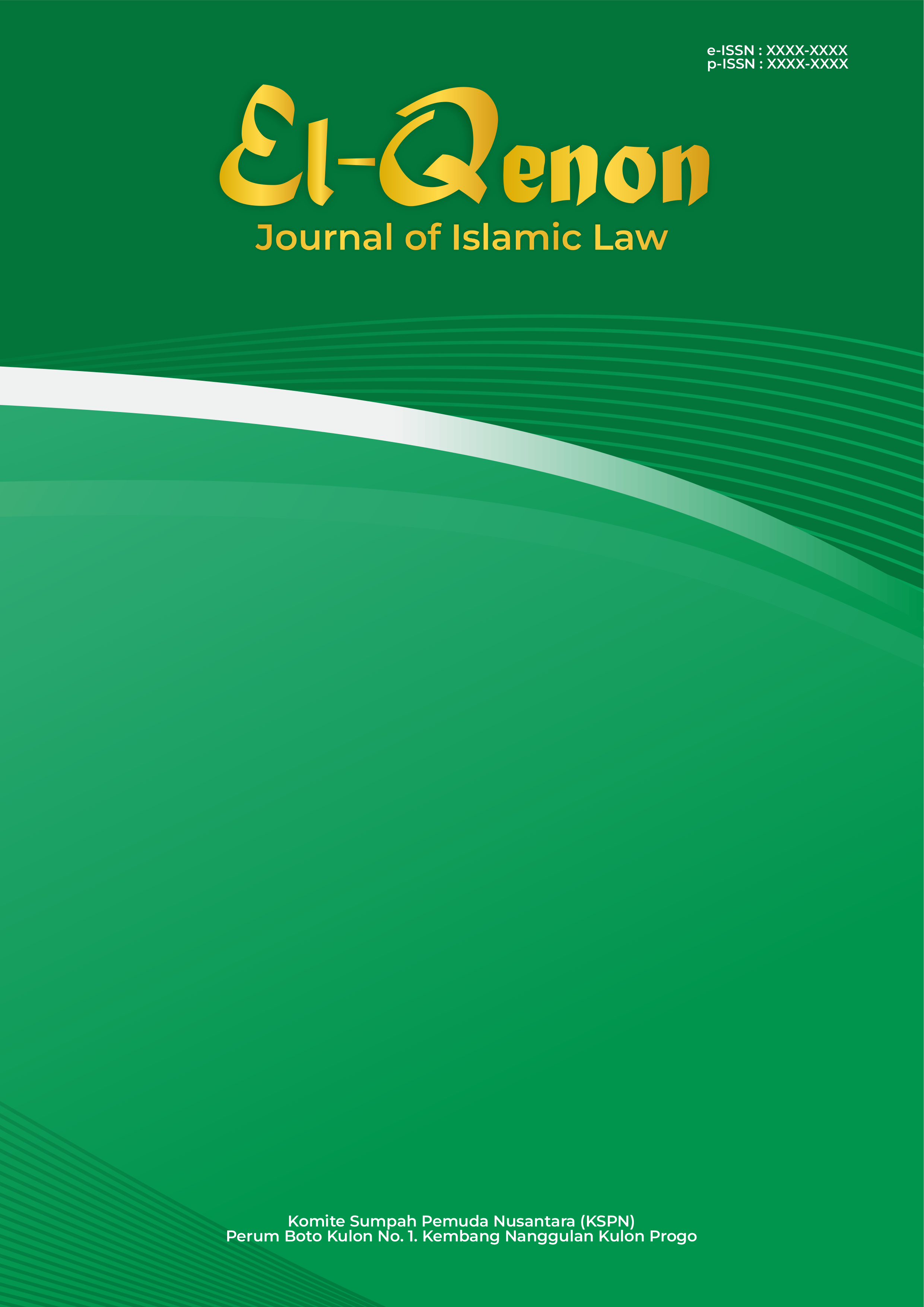 					View Vol. 1 No. 1 Februari 2025: El-Qenon: Journal of Islamic Law
				